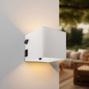 Led wandlamp - up & down - pir sensor 1 watt - 100 - lumen - wit - 2700k